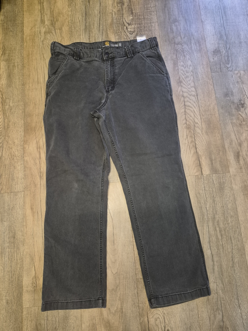 Carhartt Men’s Relaxed Fit Straight Leg Jeans - Charcoal Gray